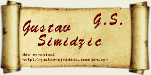 Gustav Simidžić vizit kartica